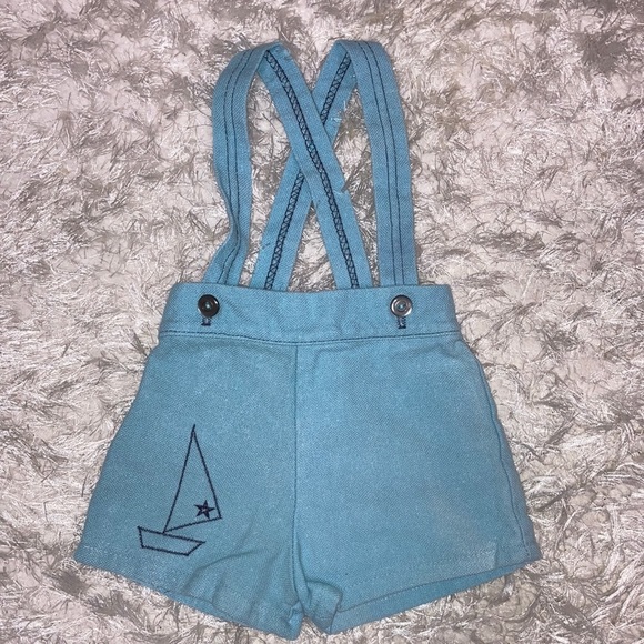 Source Unknown Other - Vintage 60’s 3m sailboat overall shorts